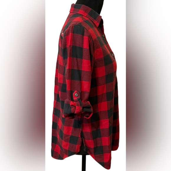 Ladies flannel button down - Picture 6 of 9